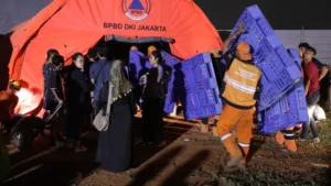 Korban Kebakaran Kapuk Muara Dapat Trauma Healing Polres Jakut