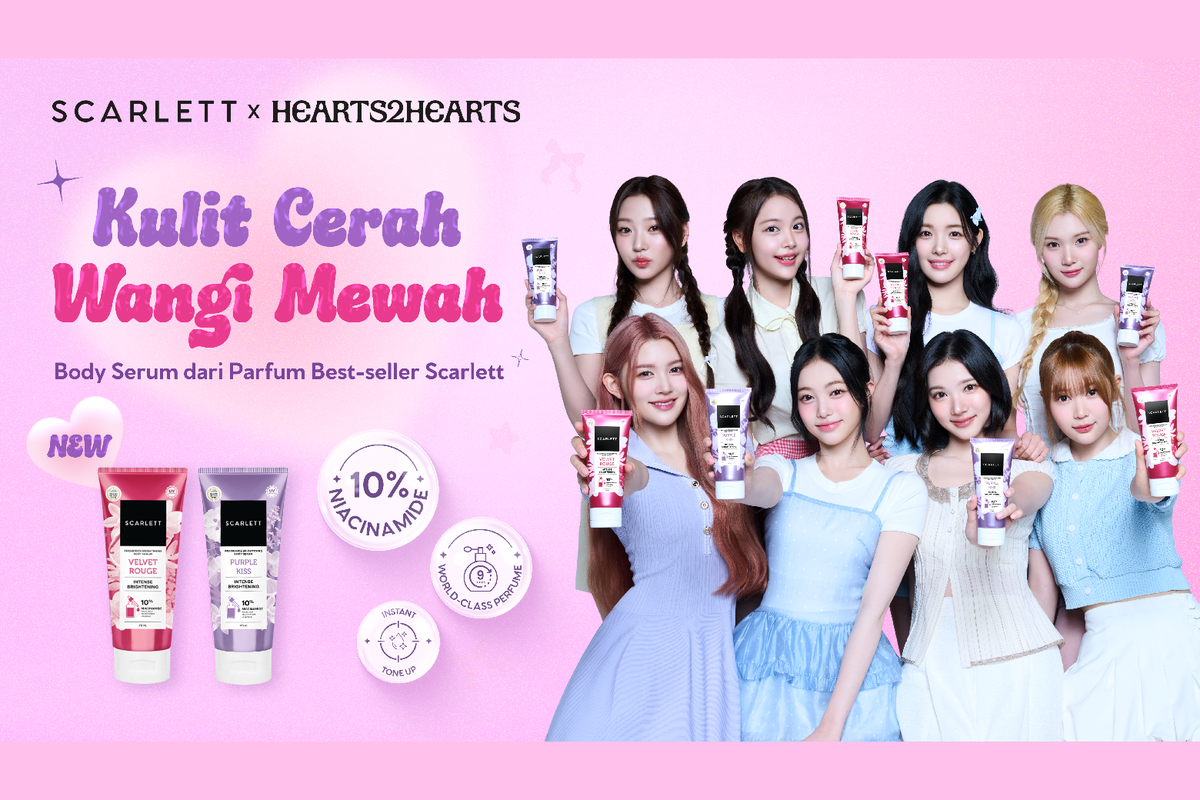 Scarlett x Hearts2Hearts: Body Serum Aroma Ikonik Terbaru