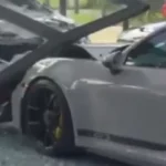 Xpander Tabrak Porsche Mewah: Pengemudi Mabuk di Showroom PIK 2?